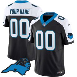Panthers Vapor Limited Custom Jersey - Carolina Patch - All Stitched