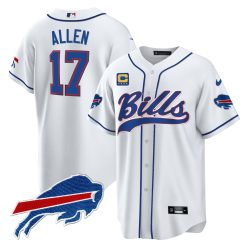Men's Buffalo Bills Baseball Jersey - All Stitched