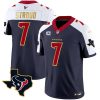 Men's Houston Texans Gold Trim Vapor Jersey - All Stitched