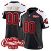 49ers NFC West Champions Gold Trim Vapor Custom Jersey - All Stitched