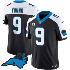 Men's Panthers Vapor Limited Jersey - Carolina Patch - All Stitched