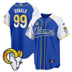 Men's Rams Baseball Jersey - All Stitched