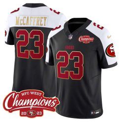 Men's 49ers NFC West Champions Gold Trim Vapor Jersey - All Stitched