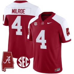 Men's Alabama Crimson Tide Vapor Limited Jersey - Alabama Map - All Stitched