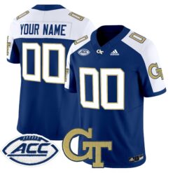 Georgia Tech Yellow Jackets 2024 Vapor Limited Custom Jersey - All stitched