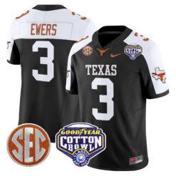 Men's Texas Longhorns Cotton Bowl Patch Vapor Limited Jersey - All Stitched