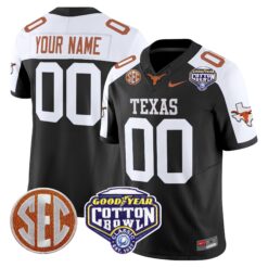 Texas Longhorns Cotton Bowl Patch Vapor Limited Custom Jersey - All Stitched